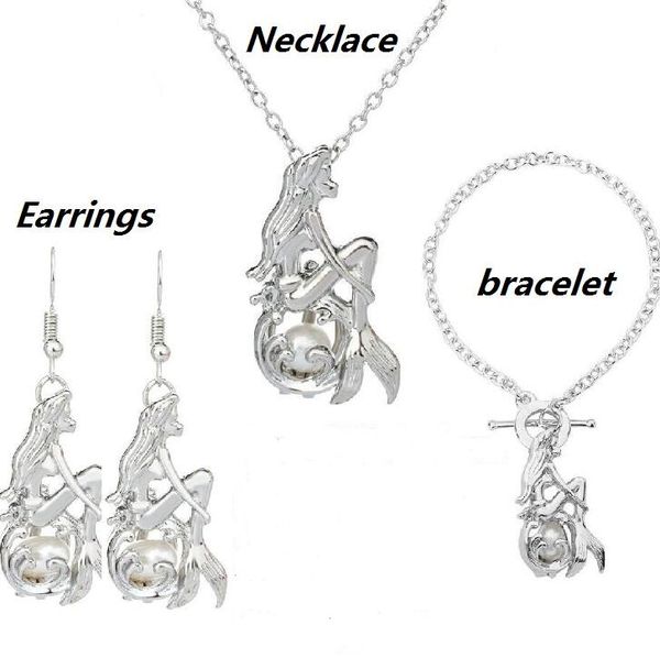 love wish pearl cages locket jewelry sets mermaid natural freshwater pearl pendant bracelet earrings & necklace sets women fashion jewelry, Black
love wish pearl cages locket jewelry sets mermaid natural freshwater pearl pendant bracelet earrings & necklace sets women fashion jewelry, Black