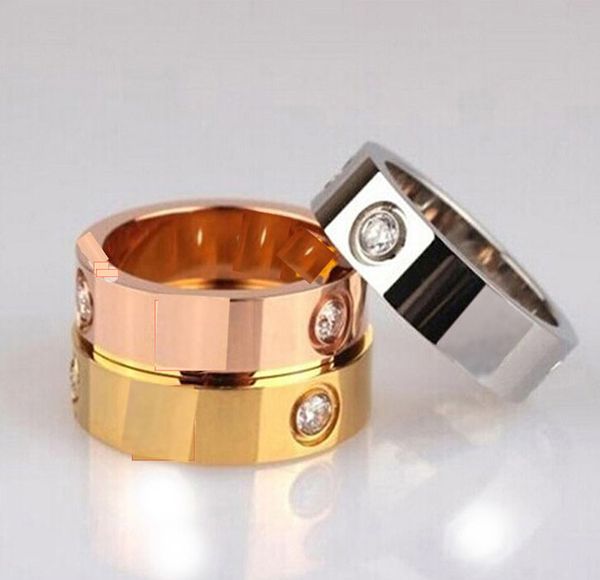 Hot sale Titanium Stainless Steel Love Rings for Women Men jewelry Couples Cubic Zirconia Wedding Rings Logo
Hot sale Titanium Stainless Steel Love Rings for Women Men jewelry Couples Cubic Zirconia Wedding Rings Logo