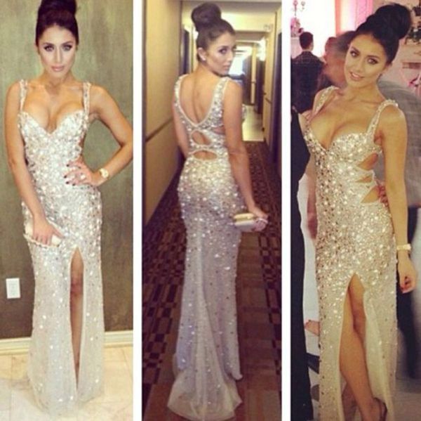 sweetheart straps major beaded luxury prom dress mermaid high slit evening gown sparkly vestidos de festa curto, Black;red
sweetheart straps major beaded luxury prom dress mermaid high slit evening gown sparkly vestidos de festa curto, Black;red
