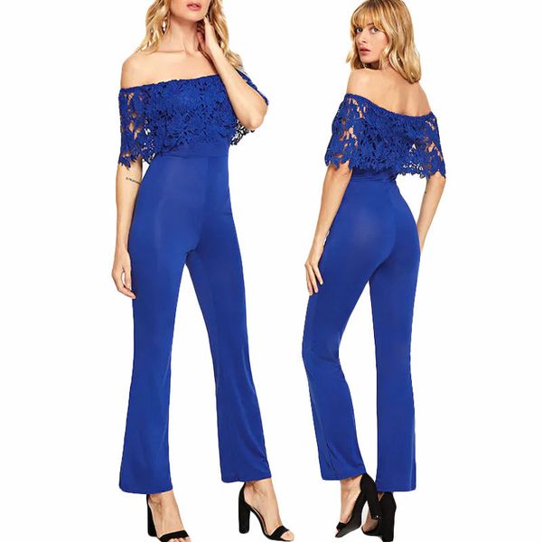 women's off-the-shoulder jumpsuit europe and the united states trousers flared pants one-shoulder off-the-shoulder jumpsuit, Black;white
women's off-the-shoulder jumpsuit europe and the united states trousers flared pants one-shoulder off-the-shoulder jumpsuit, Black;white
