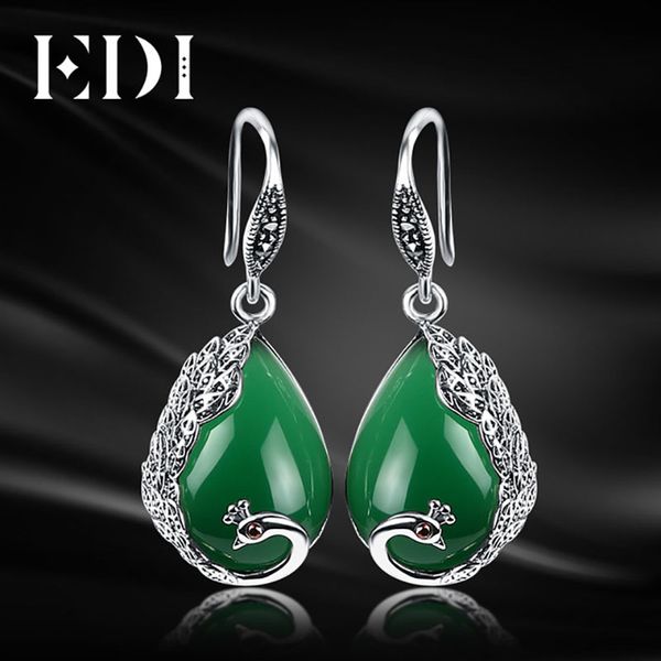 edi woman drop 925 sterling silver earrings natural stone chalcedony agate dangle earring antiallergic peacock jewelry for women, Golden;silver
edi woman drop 925 sterling silver earrings natural stone chalcedony agate dangle earring antiallergic peacock jewelry for women, Golden;silver