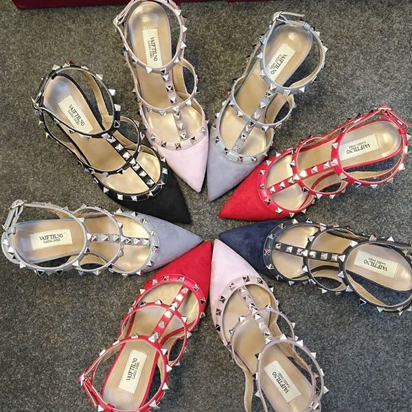 2018 new sandal rivet pointed high heels with t - strap Liu Ding leather high heel sandal bridesmaid wedding shoes women's shoes summer
2018 new sandal rivet pointed high heels with t - strap Liu Ding leather high heel sandal bridesmaid wedding shoes women's shoes summer