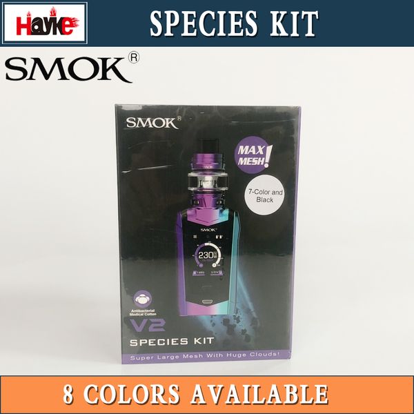 100% Original SMOK Species Kit VW TC 230W 1.45inch Touch Screen Box Mod TFV8 Baby V2 Tank Authentic Smoktech
100% Original SMOK Species Kit VW TC 230W 1.45inch Touch Screen Box Mod TFV8 Baby V2 Tank Authentic Smoktech