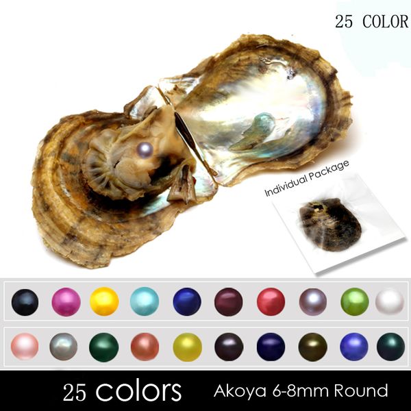 dhl 2018 wholesale 90pcs of mix 25 colors single individual vacuum package 6-8mm saltwater round akoya pearl oyster, White
dhl 2018 wholesale 90pcs of mix 25 colors single individual vacuum package 6-8mm saltwater round akoya pearl oyster, White