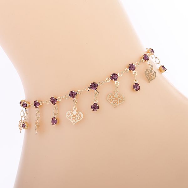 2018 new fashion women beach anklets heart crystal rhinestone anklet bracelet foot jewelry handmade foot chain jewelry gifts, Red;blue
2018 new fashion women beach anklets heart crystal rhinestone anklet bracelet foot jewelry handmade foot chain jewelry gifts, Red;blue