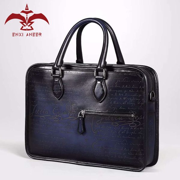 briefcases 1 pc genuine leather calf script engraving art bag, men briefcase/handbag custom make in navy/brown/grey/red
briefcases 1 pc genuine leather calf script engraving art bag, men briefcase/handbag custom make in navy/brown/grey/red
