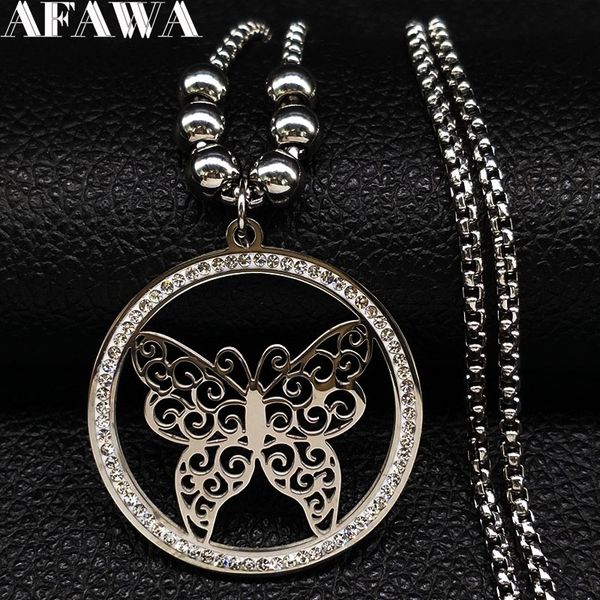 2018 fashion long crystal stainless steel chains necklaces women butterfly silver color necklace jewelry collier femme n18456
2018 fashion long crystal stainless steel chains necklaces women butterfly silver color necklace jewelry collier femme n18456