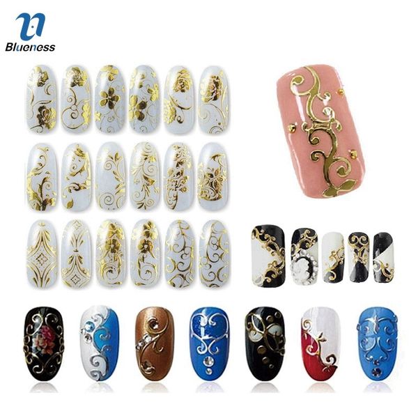 blueness 3d nail art 108 pattern/sheet large size bronzing stickers paste manicure gold silver flowers decals decorations jh125, Black
blueness 3d nail art 108 pattern/sheet large size bronzing stickers paste manicure gold silver flowers decals decorations jh125, Black