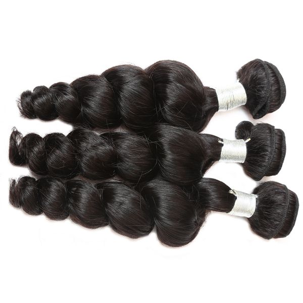 12a loose wave raw human hair 3 bundles with natural color grade quality brazilian peruvian malaysian indian hair 12-30 inch, Black
12a loose wave raw human hair 3 bundles with natural color grade quality brazilian peruvian malaysian indian hair 12-30 inch, Black