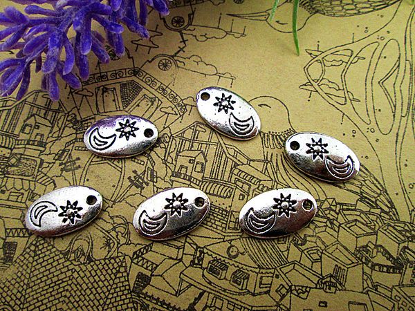 90pcs--moon and sun charms, antique tibetan silver 2 sided moon and sun charms pendant 15x9mm, Bronze;silver
90pcs--moon and sun charms, antique tibetan silver 2 sided moon and sun charms pendant 15x9mm, Bronze;silver