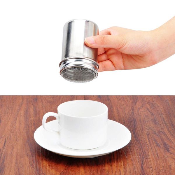 stainless steel chocolate powder shaker cocoa flour salt sugar cappuccino sifter lid shaker tools coffee filters kitchen gadget
stainless steel chocolate powder shaker cocoa flour salt sugar cappuccino sifter lid shaker tools coffee filters kitchen gadget