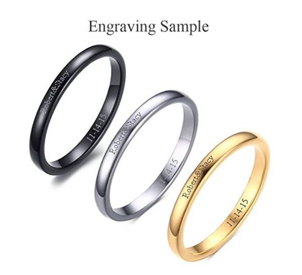 custom engraving-2mm women's tungsten carbide plain thin band wedding ring,3 color,size 6-11, Slivery;golden
custom engraving-2mm women's tungsten carbide plain thin band wedding ring,3 color,size 6-11, Slivery;golden