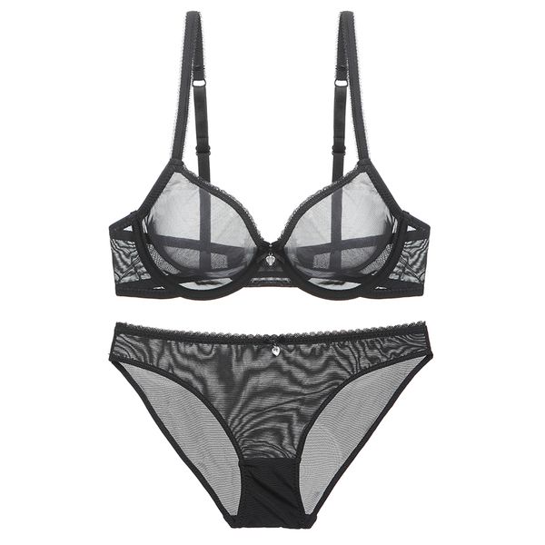 amx women transparent bra set lace lingerie thin fashion breathable plus size bras and panties, Red;black
amx women transparent bra set lace lingerie thin fashion breathable plus size bras and panties, Red;black