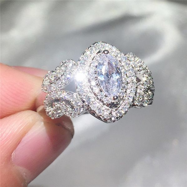 real 925 sterling silver wedding ring finger luxury marquise cut sona diamond jewelry for women engagement rings anel, Slivery;golden
real 925 sterling silver wedding ring finger luxury marquise cut sona diamond jewelry for women engagement rings anel, Slivery;golden