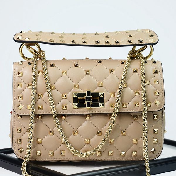 handbags women bags designer new rivet clutch tote bag sheepskin famous s chains shoulder bags bolsa feminina autumn 
handbags women bags designer new rivet clutch tote bag sheepskin famous s chains shoulder bags bolsa feminina autumn