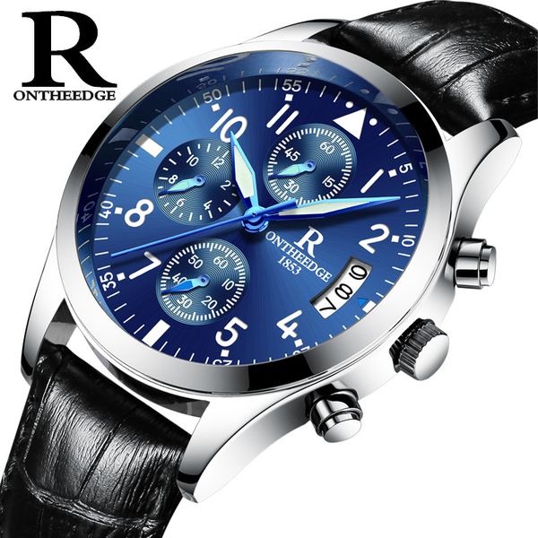 ontheedge luxury business mens watch male clock waterproof watch man quartz-watch genuine leather men relogio masculino, Slivery;brown
ontheedge luxury business mens watch male clock waterproof watch man quartz-watch genuine leather men relogio masculino, Slivery;brown