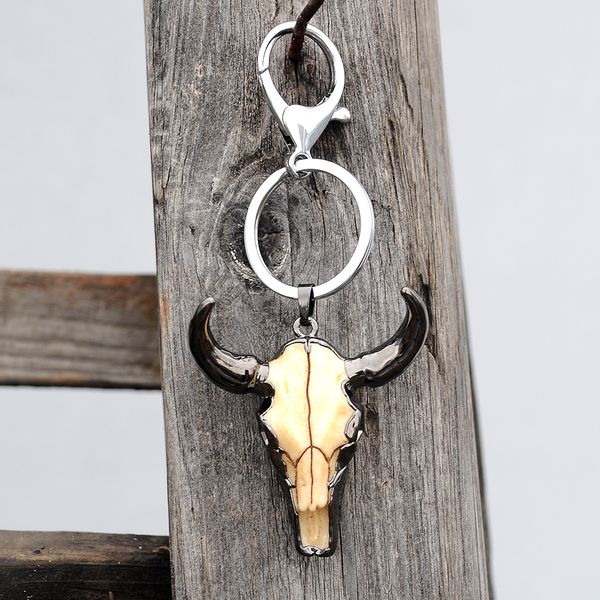 artilady bull head keyring natural stone key ring holder for men accessory jewelry gift dropshipping, Silver
artilady bull head keyring natural stone key ring holder for men accessory jewelry gift dropshipping, Silver