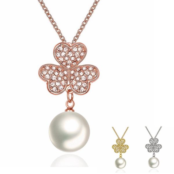 elegant 925 silver pendant necklace fashion natural freshwater pearl jewelry for women gold/rose gold/silver clover necklace
elegant 925 silver pendant necklace fashion natural freshwater pearl jewelry for women gold/rose gold/silver clover necklace