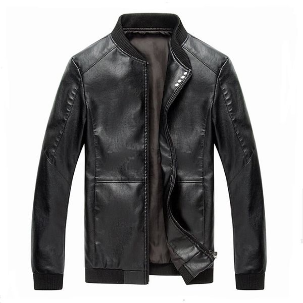 new 2017 men pu leather jacket zipper stand collar brand fashion leather overcoat for male plus size m-4xl jaqueta motoqueiro, Black
new 2017 men pu leather jacket zipper stand collar brand fashion leather overcoat for male plus size m-4xl jaqueta motoqueiro, Black