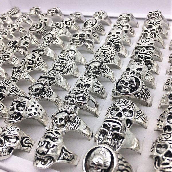 wholesale 50pcs mixed styles mens womens silver punk biker skull sports rings fashion jewelry, Golden;silver
wholesale 50pcs mixed styles mens womens silver punk biker skull sports rings fashion jewelry, Golden;silver