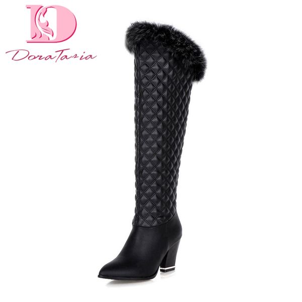 doratasia brand big size 34-43 high heels pointed toe knee high boots woman shoes white black boots female shoes woman
doratasia brand big size 34-43 high heels pointed toe knee high boots woman shoes white black boots female shoes woman