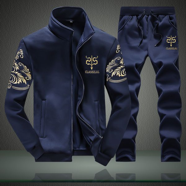 men set fashion autumn spring sporting suit sweatshirt +sweatpants 2 pieces mens clothing slim male tracksuit cotton, Gray
men set fashion autumn spring sporting suit sweatshirt +sweatpants 2 pieces mens clothing slim male tracksuit cotton, Gray