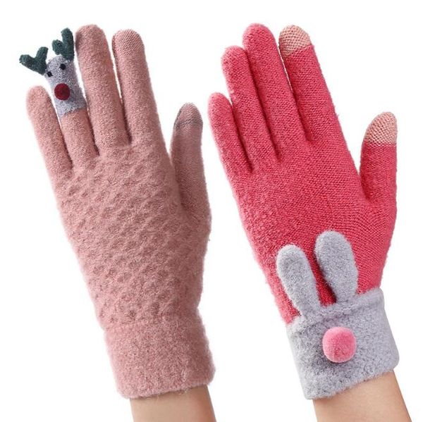 2018 new autumn and winter thickened warm ladies wool knitting keyboard touch screen gloves cartoon deer, Blue;gray
2018 new autumn and winter thickened warm ladies wool knitting keyboard touch screen gloves cartoon deer, Blue;gray