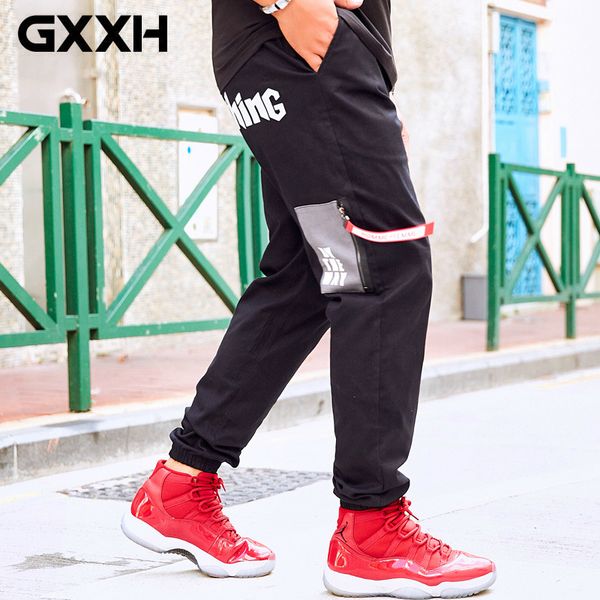 gxxh new 2018 autumn winter men large size trousers back letter stitching fake pocket casual loose elastic waist trousers men, Black
gxxh new 2018 autumn winter men large size trousers back letter stitching fake pocket casual loose elastic waist trousers men, Black