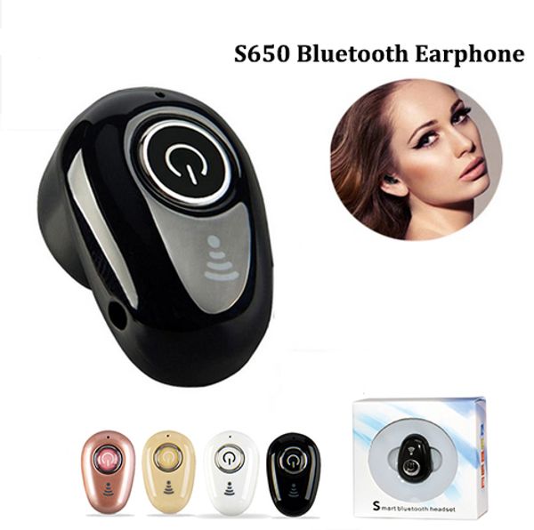 Mini S650 Bluetooth Earphones Headphones V4.1 Stereo Sport Wireless Bluetooth Headset For iPhone Samsung LG Smartphones Free DHL
Mini S650 Bluetooth Earphones Headphones V4.1 Stereo Sport Wireless Bluetooth Headset For iPhone Samsung LG Smartphones Free DHL