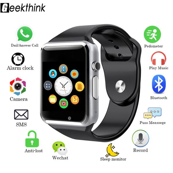 geekthink new bluetooth smart watch sync notifier support sim tf connectivity for iphone android phone camera smartwatch, Slivery;brown
geekthink new bluetooth smart watch sync notifier support sim tf connectivity for iphone android phone camera smartwatch, Slivery;brown