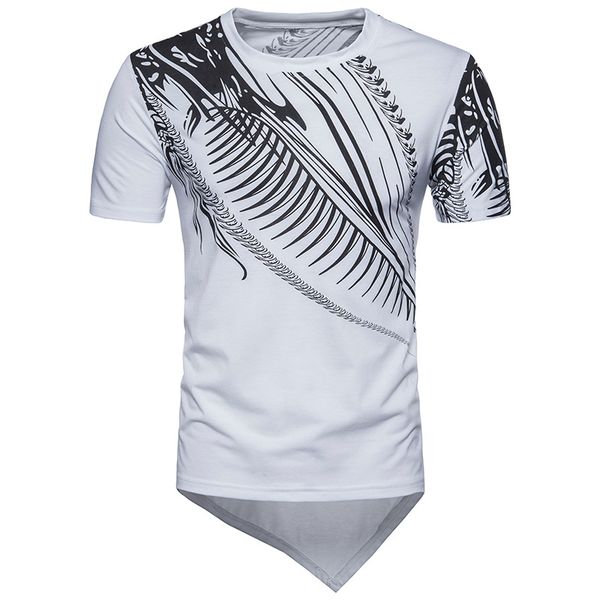 men clothes 2018 summer fashion hip hop short sleeved t-shirts male casual printing irregular tees q82, White;black
men clothes 2018 summer fashion hip hop short sleeved t-shirts male casual printing irregular tees q82, White;black