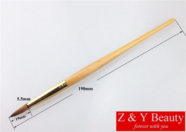 factory direct size 08 long handle kolinsky acrylic nail brush wooden 8 tool, Yellow
factory direct size 08 long handle kolinsky acrylic nail brush wooden 8 tool, Yellow