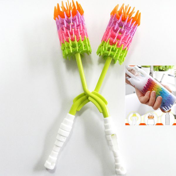 silicone bottle brush 360 degree rotating long handle drinking cup water mug rainbow cleaning brush hh7-1259
silicone bottle brush 360 degree rotating long handle drinking cup water mug rainbow cleaning brush hh7-1259