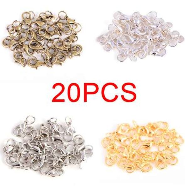20pcs lobster claw clasps jump rings split ring boho style making hook beads crimp end spring necklace snap chains connector set, Silver
20pcs lobster claw clasps jump rings split ring boho style making hook beads crimp end spring necklace snap chains connector set, Silver