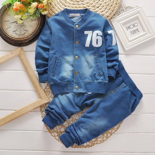 bibicola springautumn boys clothing sets children's denim jacket 2pcs suit boy casual wear suit children's sportswear, White
bibicola springautumn boys clothing sets children's denim jacket 2pcs suit boy casual wear suit children's sportswear, White