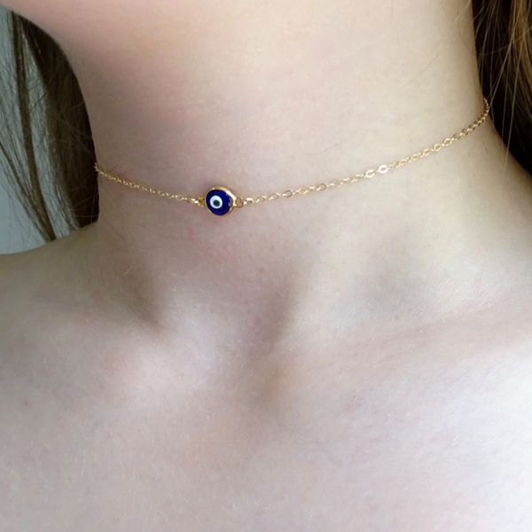 vintage turkish evil eye pendant necklaces gold silver chain blue eyes choker jewelry simple womens girls clavicle necklaces
vintage turkish evil eye pendant necklaces gold silver chain blue eyes choker jewelry simple womens girls clavicle necklaces