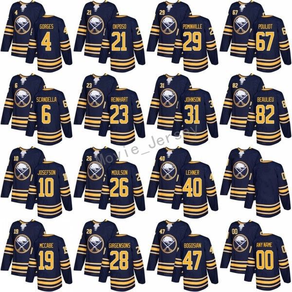 2017-2018 New 19 Jake McCabe 10 Jacob Josefson 28 Zemgus Girgensons Buffalo Sabres Ice Jerseys 31 Chad Johnson 82 Nathan Beaulieu Navy Blue
2017-2018 New 19 Jake McCabe 10 Jacob Josefson 28 Zemgus Girgensons Buffalo Sabres Ice Jerseys 31 Chad Johnson 82 Nathan Beaulieu Navy Blue