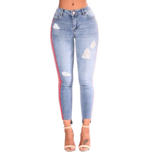 women jeans with high waist jeans woman high elastic plus size women femme washed casual skinny pencil pants, Blue
women jeans with high waist jeans woman high elastic plus size women femme washed casual skinny pencil pants, Blue