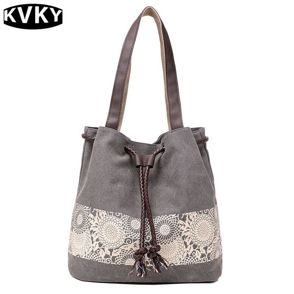 vintage flower printed canvas women drawstring bucket shoulder bags retro female beach handbags casual messenger shopping bag d18102906
vintage flower printed canvas women drawstring bucket shoulder bags retro female beach handbags casual messenger shopping bag d18102906
