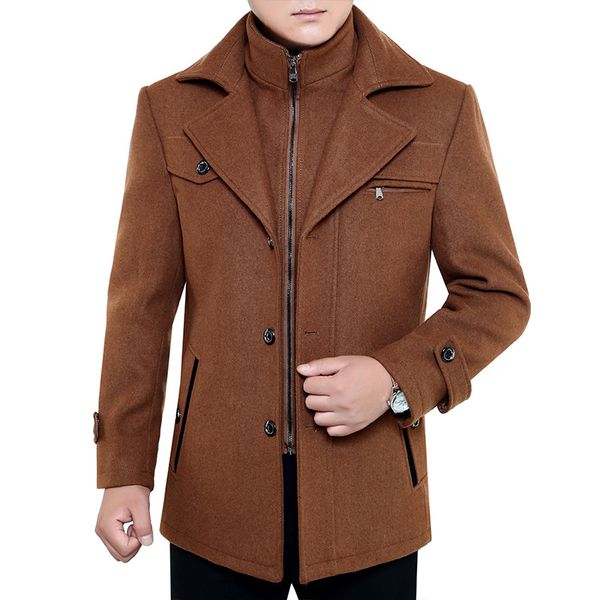casual fashion long coat for men long sleeve turn down collar wool coat and jacket solid single breasted men clothes 2018, Black
casual fashion long coat for men long sleeve turn down collar wool coat and jacket solid single breasted men clothes 2018, Black