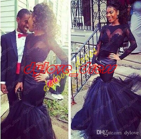 2021 black dress lace dress long sleeve evening dresses jewel mermaid evening dresses vestidos festa mermaid prom dress, Black;red
2021 black dress lace dress long sleeve evening dresses jewel mermaid evening dresses vestidos festa mermaid prom dress, Black;red
