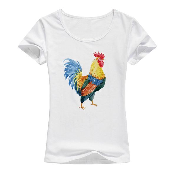 2017 летняя мода camisetas mujer с коротким рукавом футболки женщины простой акварель петух печати футболки женские топы harajuku a41, White
2017 летняя мода camisetas mujer с коротким рукавом футболки женщины простой акварель петух печати футболки женские топы harajuku a41, White