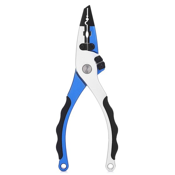 fg - 1039 double blade professional saltwater aluminium alloy fishing plier with rubber handle with sheath & retractable tether combo hooks
fg - 1039 double blade professional saltwater aluminium alloy fishing plier with rubber handle with sheath & retractable tether combo hooks