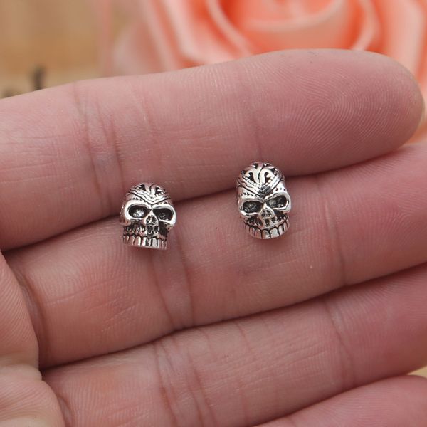 2018 new 925 sterling silver vintage american style jewelry antique silver hand-made designer skull stud earrings mens womens, Golden;silver
2018 new 925 sterling silver vintage american style jewelry antique silver hand-made designer skull stud earrings mens womens, Golden;silver