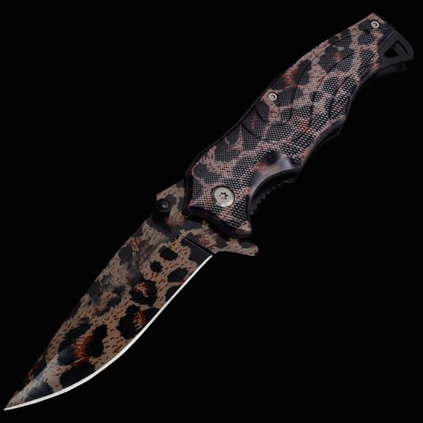 Outdoor Hunting Tool Leopard Folding Cutting Knife A668 3Cr15 Blade Tactical EDC Survival Rescue Utility Pocket Knives Cmaping Gear P575F
Outdoor Hunting Tool Leopard Folding Cutting Knife A668 3Cr15 Blade Tactical EDC Survival Rescue Utility Pocket Knives Cmaping Gear P575F