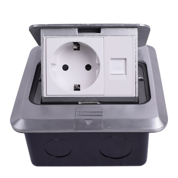 2018 new all aluminum silver panel eu standard pop up floor socket electrical outlet with rj45 internet computer port
2018 new all aluminum silver panel eu standard pop up floor socket electrical outlet with rj45 internet computer port