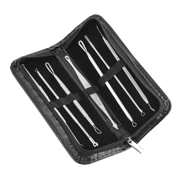 7pcs blackhead remover tool kit face skin care tools facial comedone acne needle clip pimple tweezer blemish extractor tools set
7pcs blackhead remover tool kit face skin care tools facial comedone acne needle clip pimple tweezer blemish extractor tools set