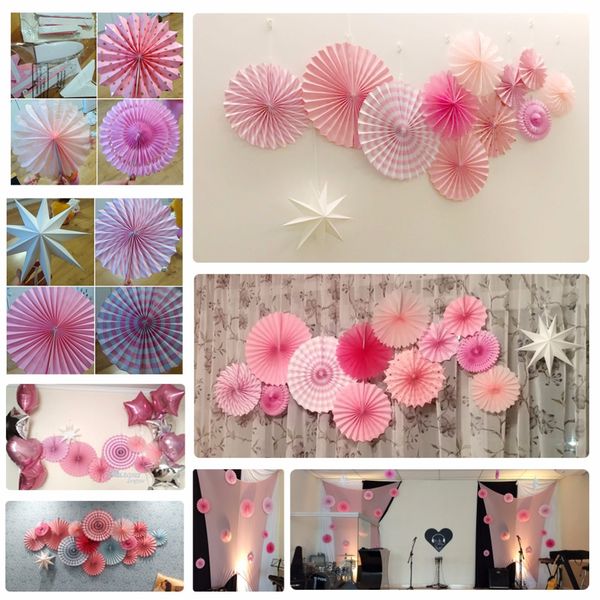 eco-friendly 13pcs /set pink theme party supplier paper fan hanging decorations paper rosettes backdrop bridal showers weddings decor
eco-friendly 13pcs /set pink theme party supplier paper fan hanging decorations paper rosettes backdrop bridal showers weddings decor