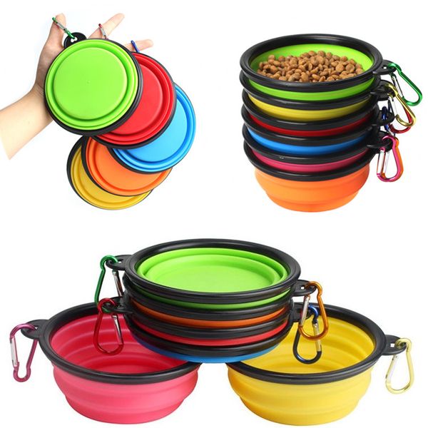 6 colors pet dog silicone folding bowl portable travel outdoor feeding bowl food water feeder dish storage basin dog bow t2i325
6 colors pet dog silicone folding bowl portable travel outdoor feeding bowl food water feeder dish storage basin dog bow t2i325