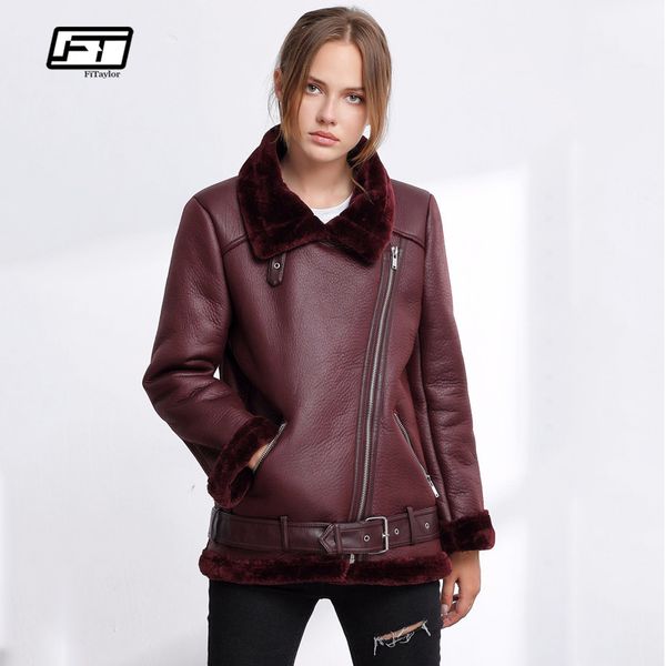 fitaylor winter women faux lamb leather jacket punk lapel thickened padded warm pu leather coats female lambs wool outerwear new, Black
fitaylor winter women faux lamb leather jacket punk lapel thickened padded warm pu leather coats female lambs wool outerwear new, Black